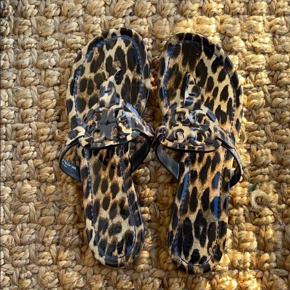 Tory Burch Miller Sandals — leopard